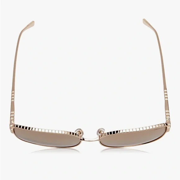 NWT Chopard Gold Butterfly Sunglasses Metal Frame Smoke Gradient Lenses - Picture 7 of 16